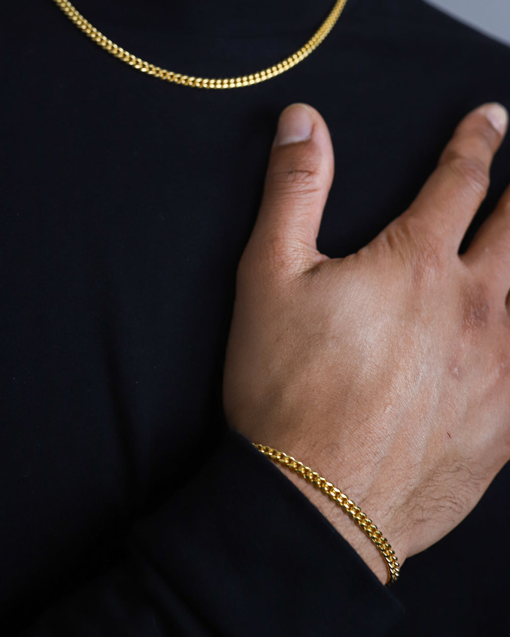 CLEAN CUBANA BRACELET. - 4MM GOLD