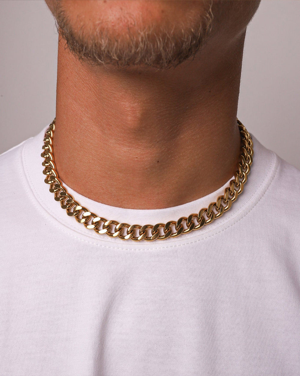 CLEAN CUBANA CHAIN. - 12MM GOLD