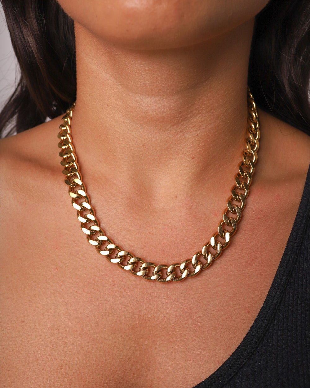 CLEAN CUBANA CHAIN. - 12MM GOLD