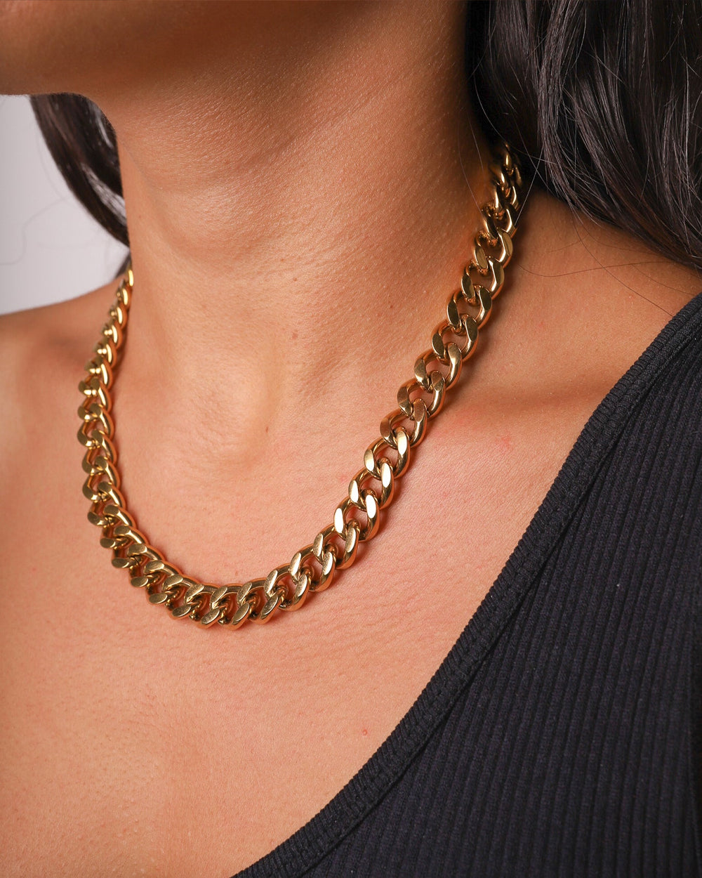 CLEAN CUBANA CHAIN. - 12MM GOLD