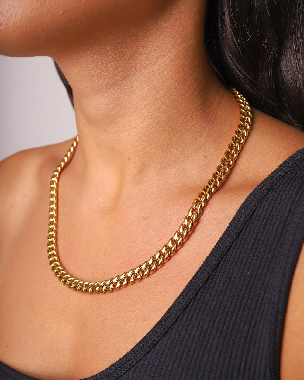 CLEAN CUBANA CHAIN. - 6MM GOLD