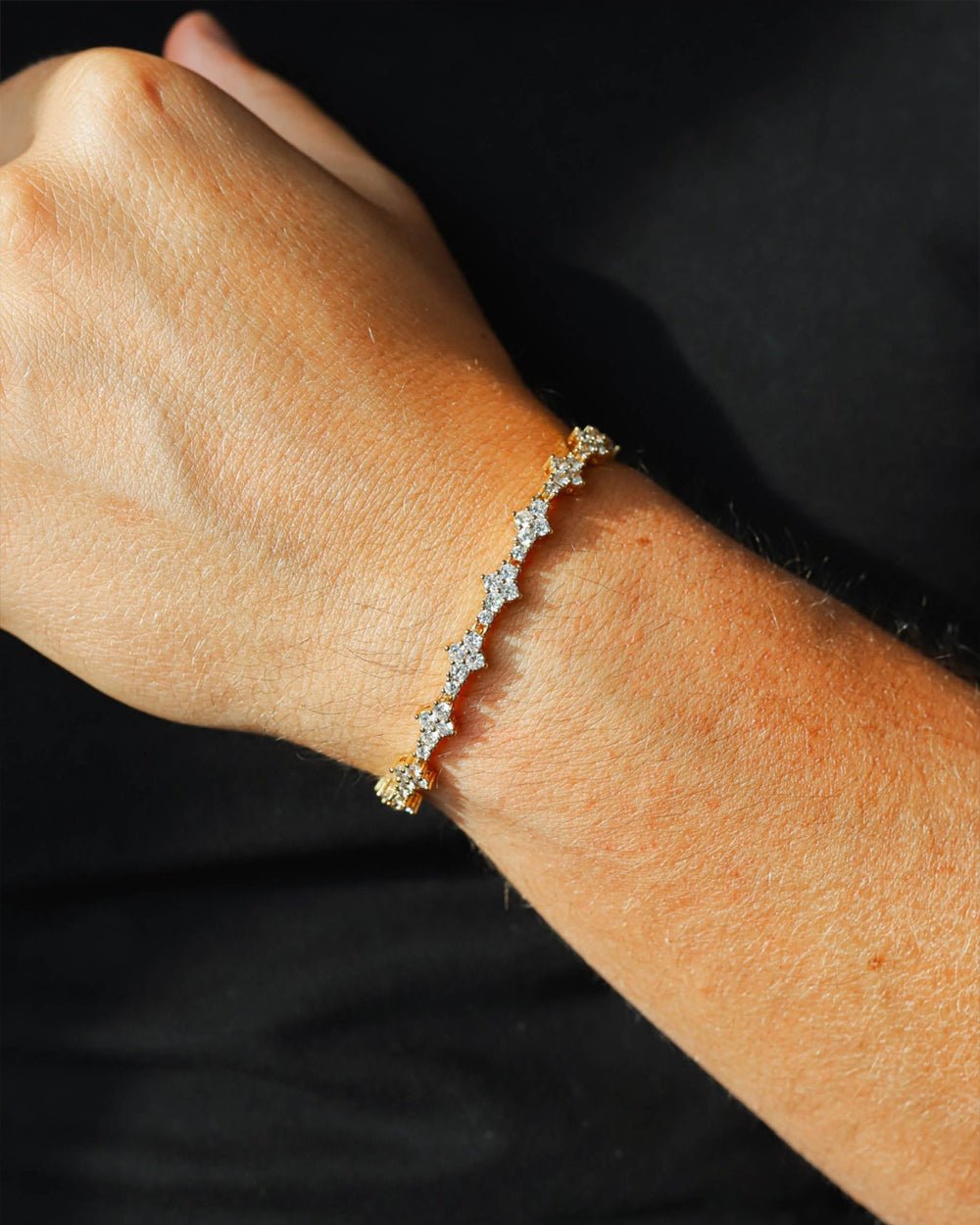 HONEYCOMB BRACELET. - 3MM GOLD