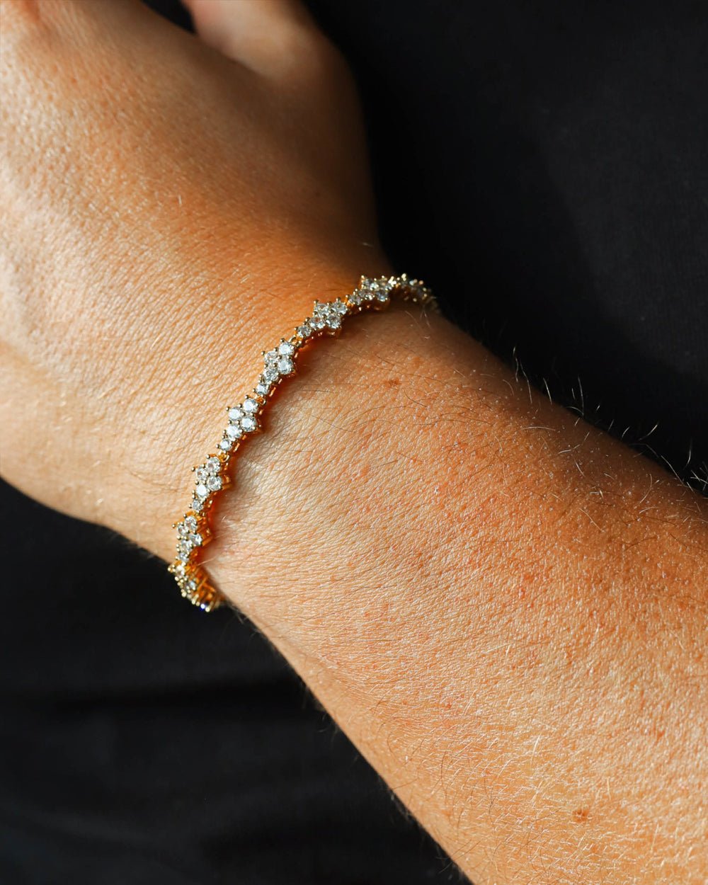 HONEYCOMB BRACELET. - 3MM GOLD