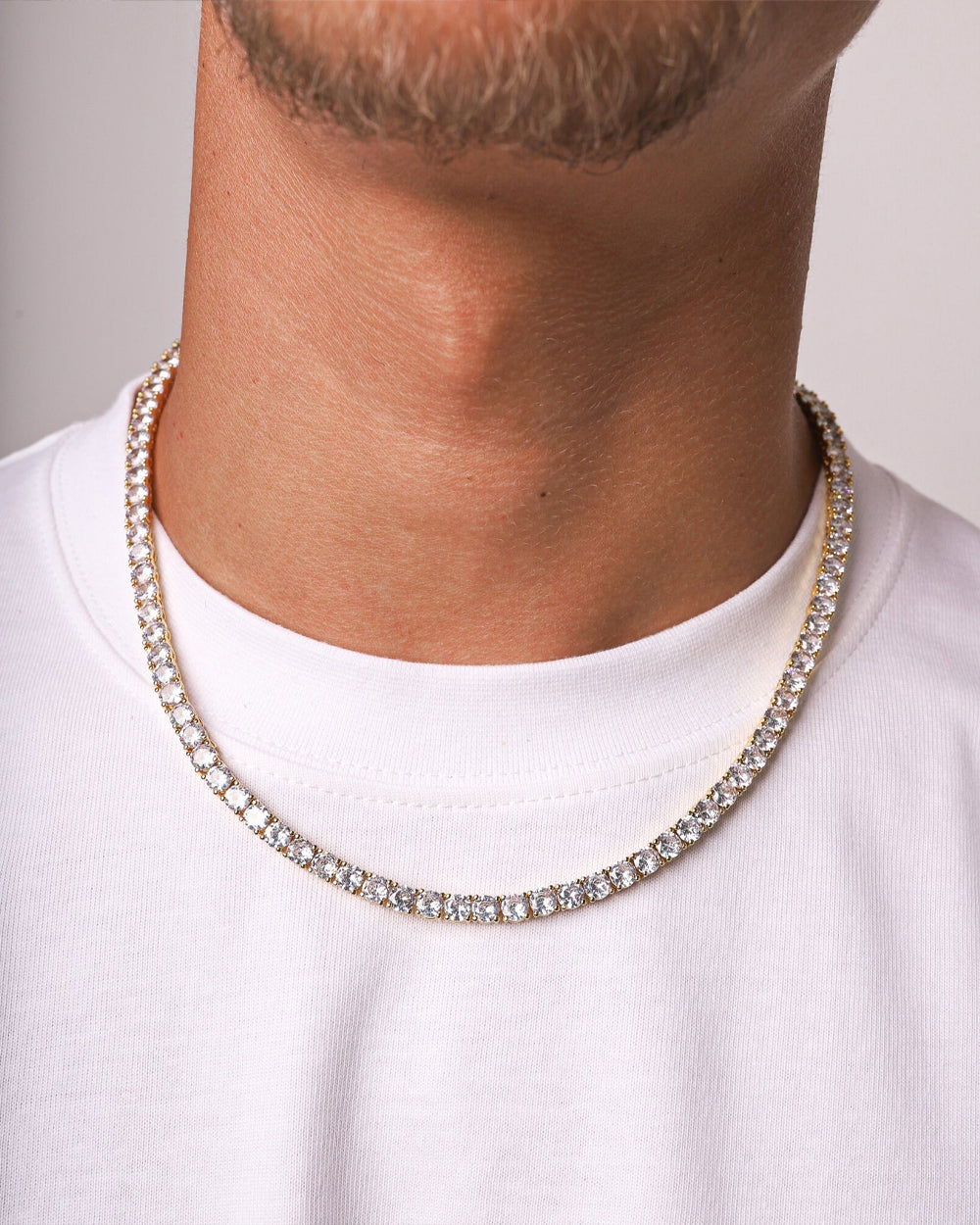 ICE BREAKER CHAIN. - 5MM GOLD