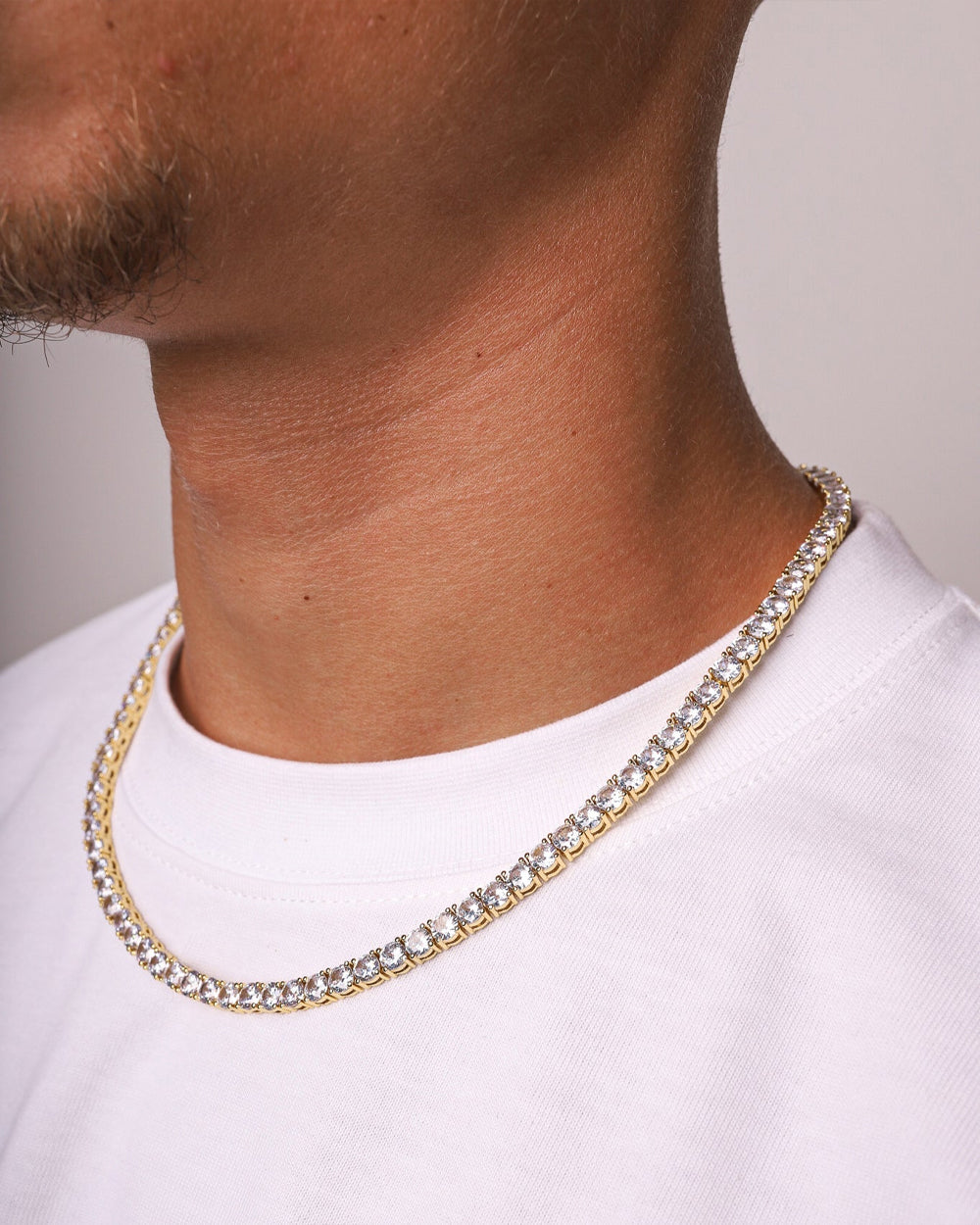 ICE BREAKER CHAIN. - 5MM GOLD
