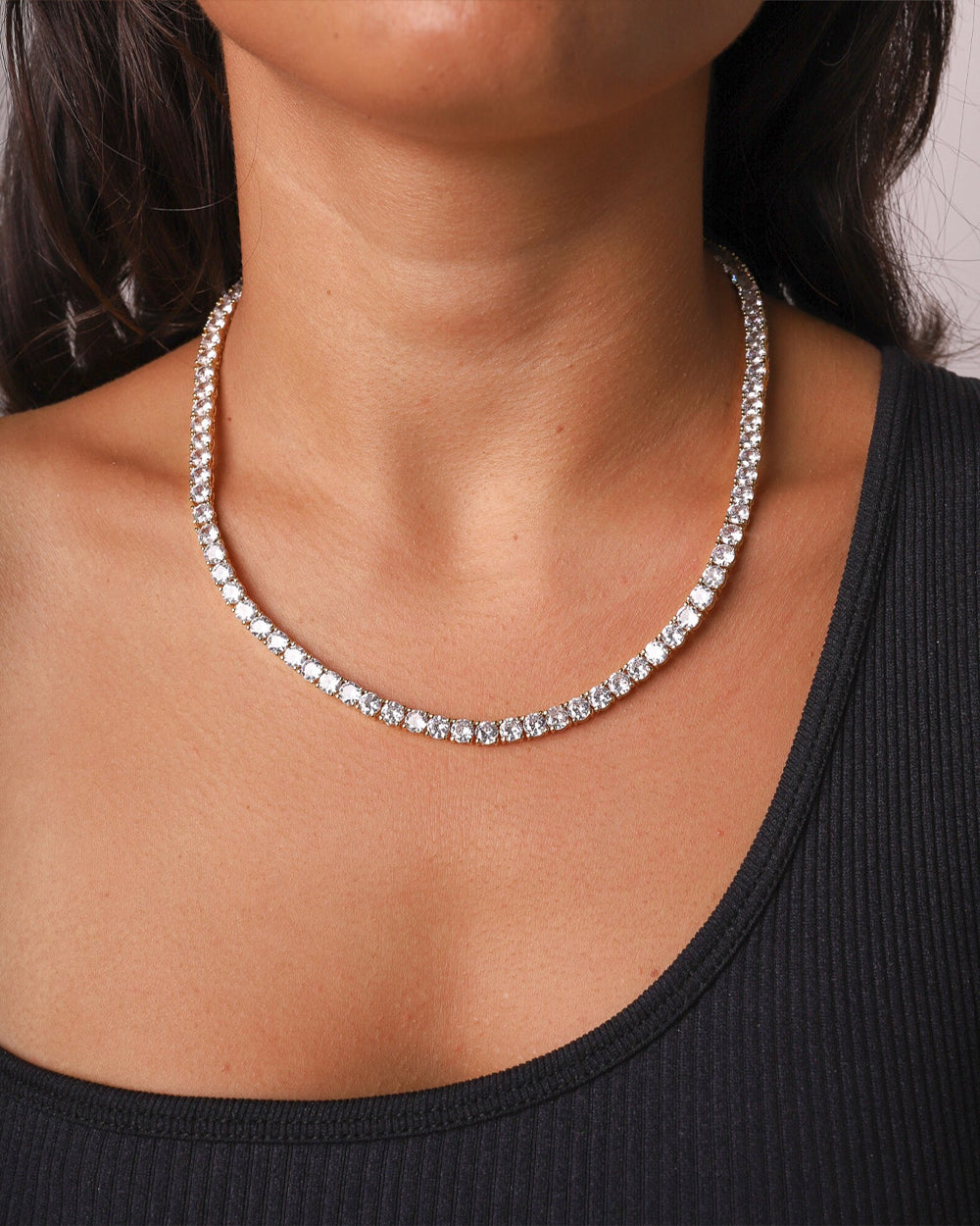 ICE BREAKER CHAIN. - 5MM GOLD