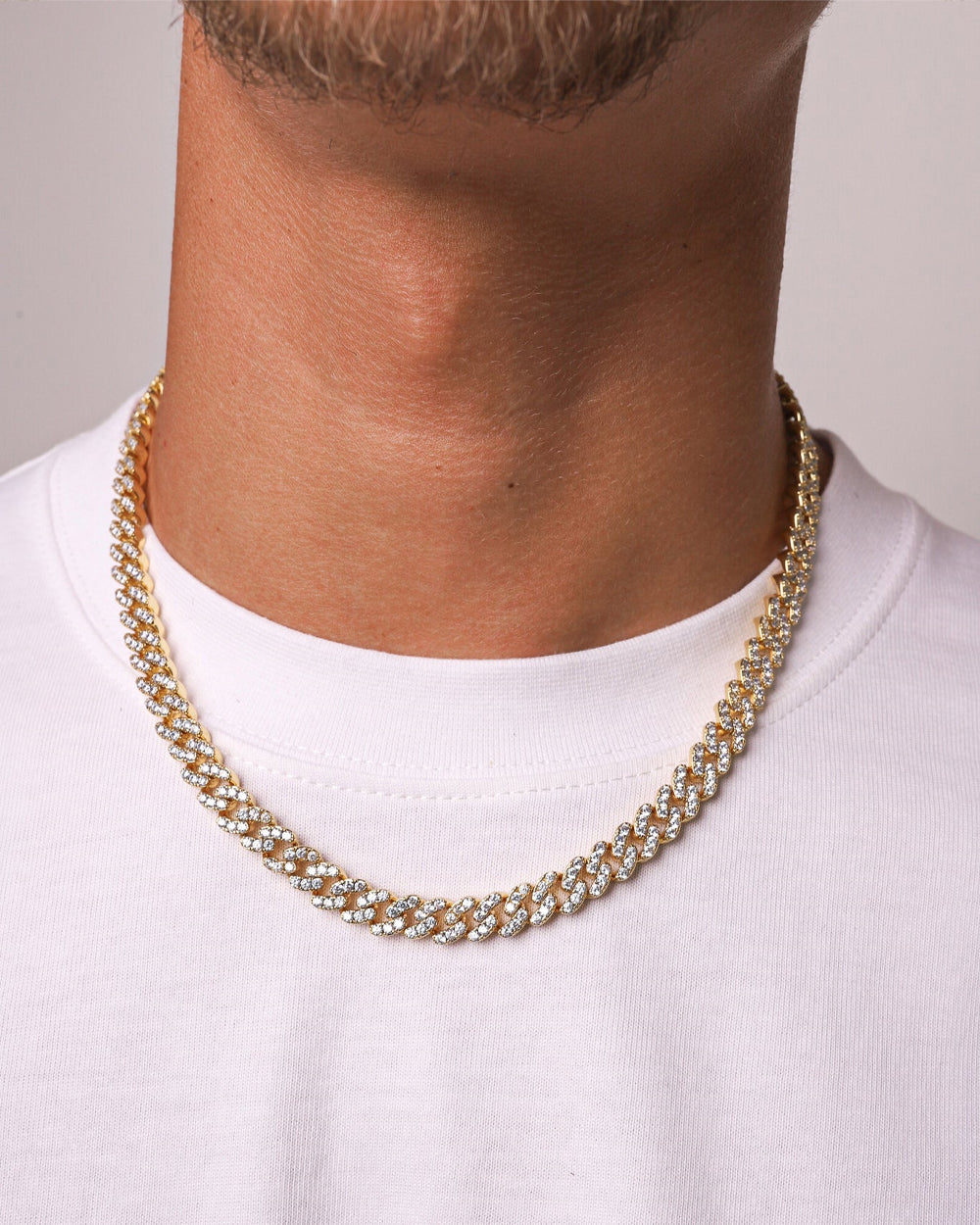 ICY CUBANA CHAIN. - 8MM GOLD