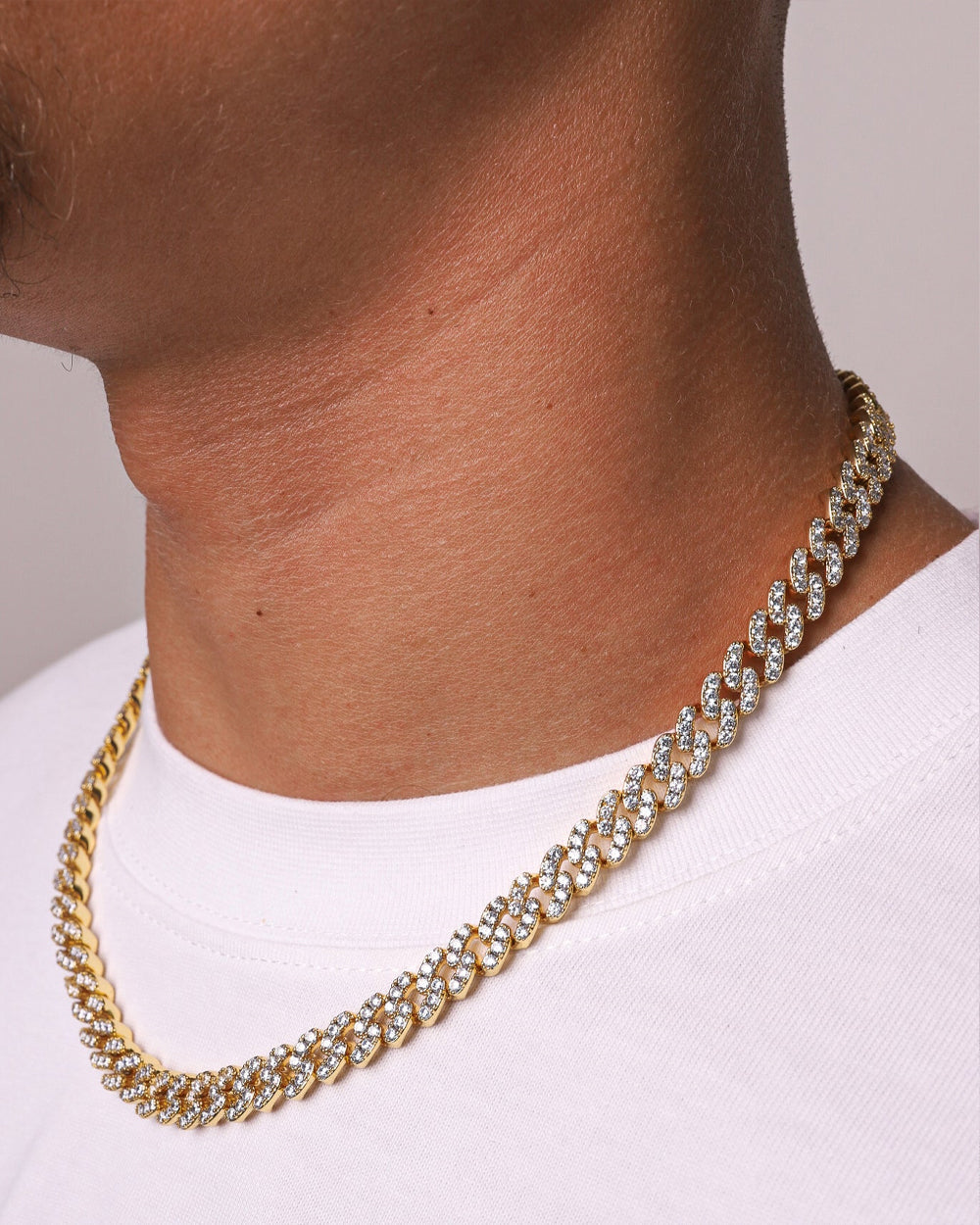 ICY CUBANA CHAIN. - 8MM GOLD