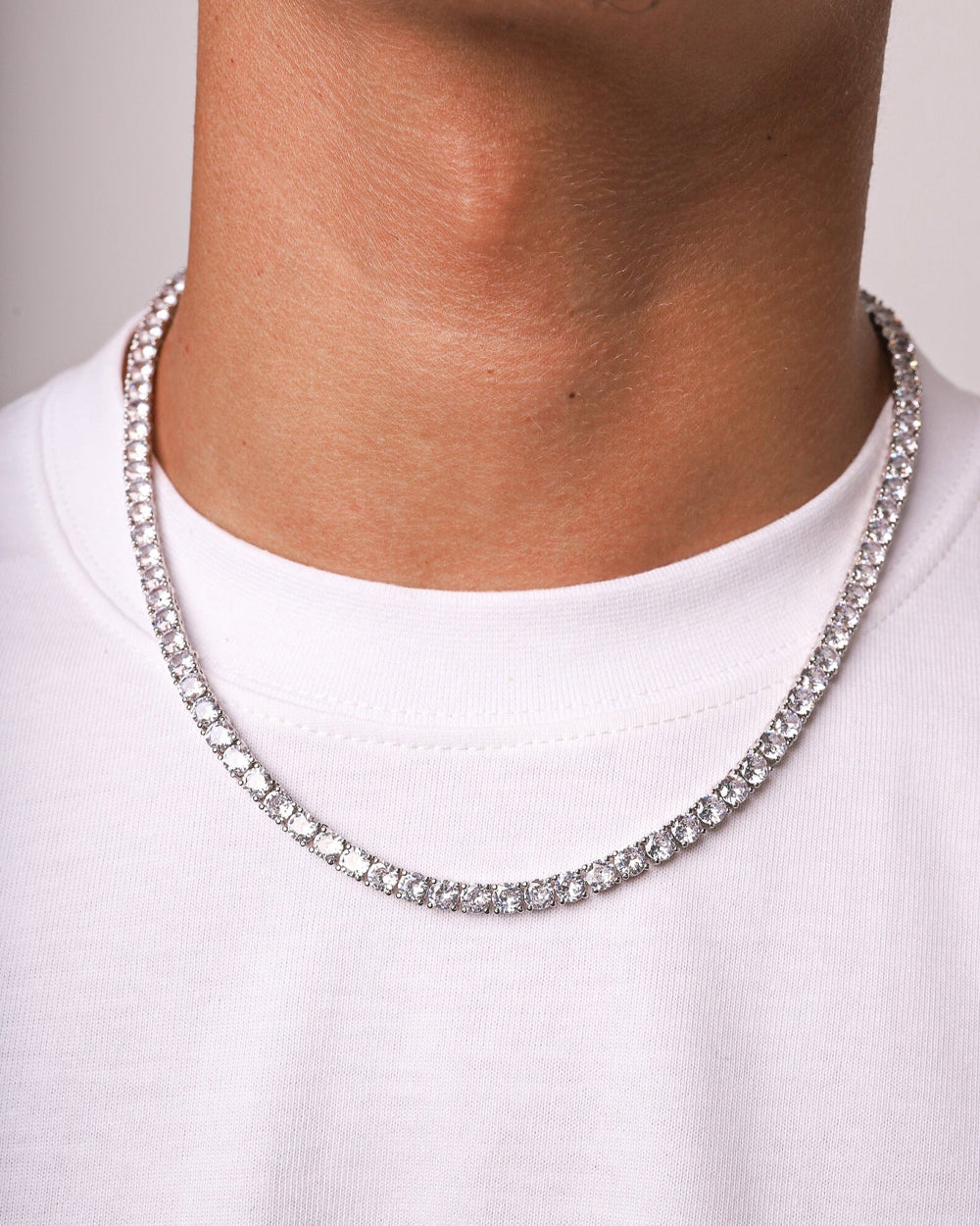 MOISSANITE TENNIS CHAIN. - 5MM