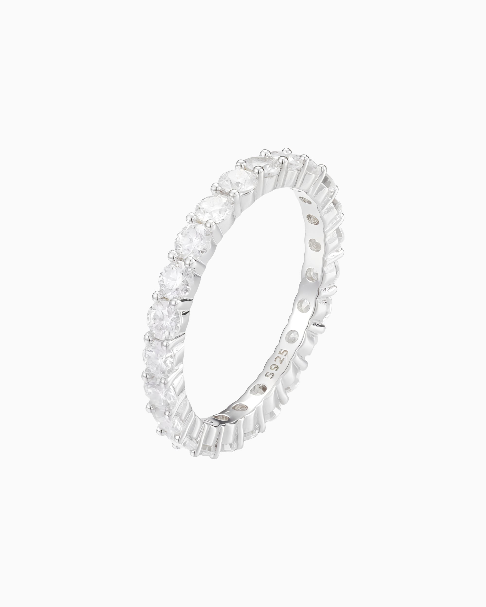 MOISSANITE ETERNITY RING.