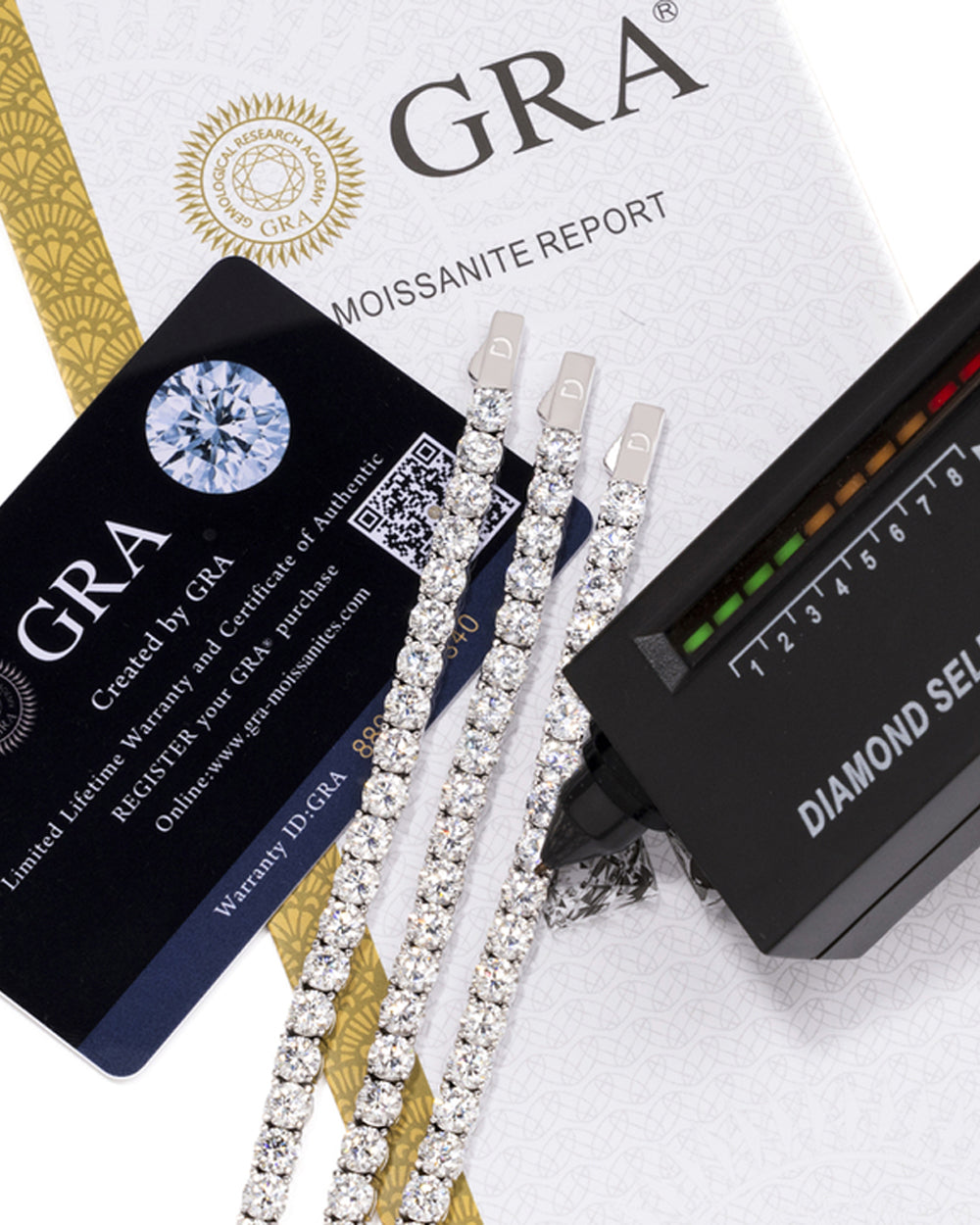 MOISSANITE TENNIS BRACELET. - 5MM