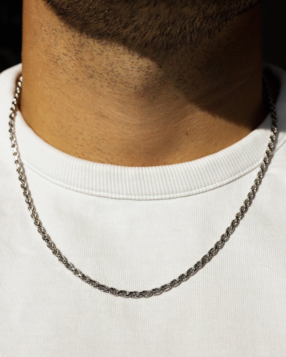 CLEAN ROPE 925. - 3MM WHITE GOLD - Drippy Amsterdam