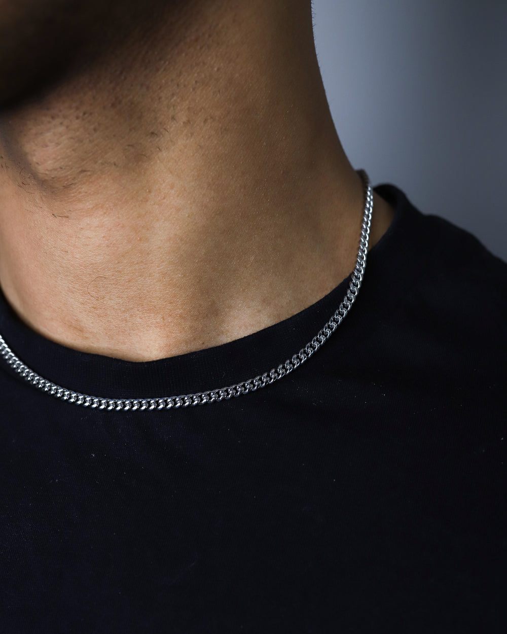 CLEAN CUBANA CHAIN. - 4MM WHITE GOLD